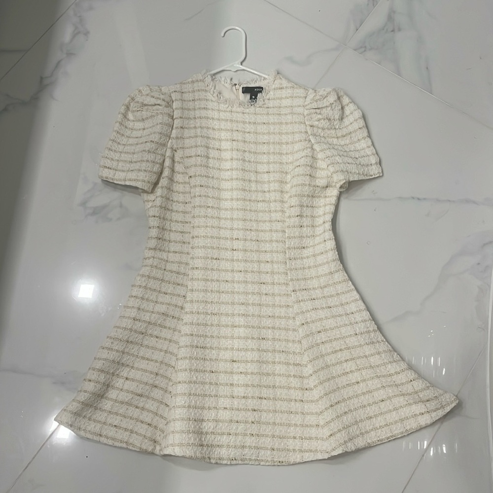 Aqua dress ivory. Great for brides